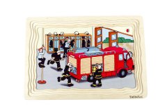 beleduc - Schichtenpuzzle Feuerwehr