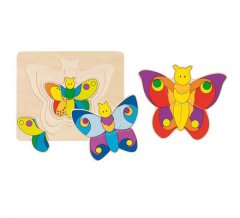 goki - Schichtenpuzzle Schmetterling
