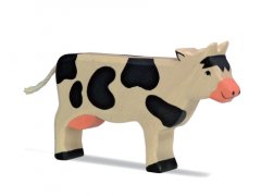 Holztiger - Kuh, schwarz stehend