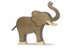 Holztiger - Elefant, Rüssel hoch