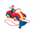 goki - Ente mit Auto