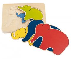 goki - Schichtenpuzzle Elefant