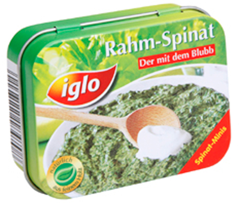 Erzi - Iglo Rahmspinat - zum Schließen ins Bild klicken