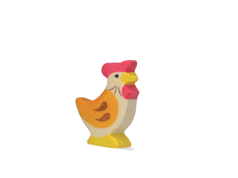 Holztiger - Huhn, stehend - zum Schließen ins Bild klicken
