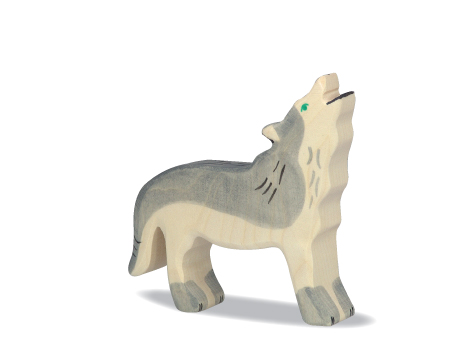 Holztiger - Wolf, heulend - zum Schließen ins Bild klicken
