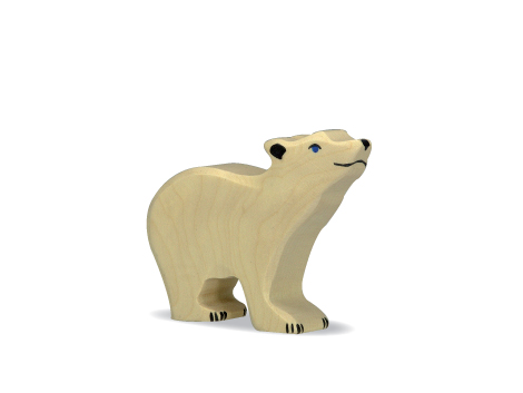 Holztiger - Eisbär, klein Kopf hoch - zum Schließen ins Bild klicken