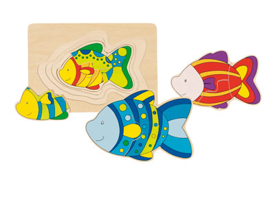 goki - Schichtenpuzzle Fisch - zum Schließen ins Bild klicken